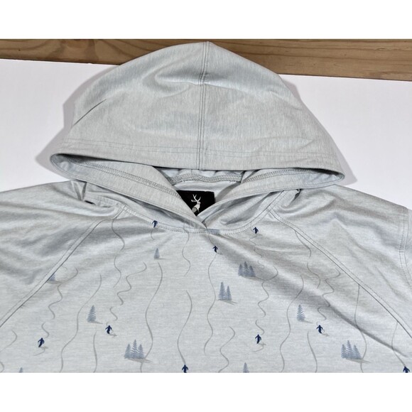 Jack + Sage Ski Themed Hooded Shirt Mount Sunapee Men's Medium - Picture 5 of 7